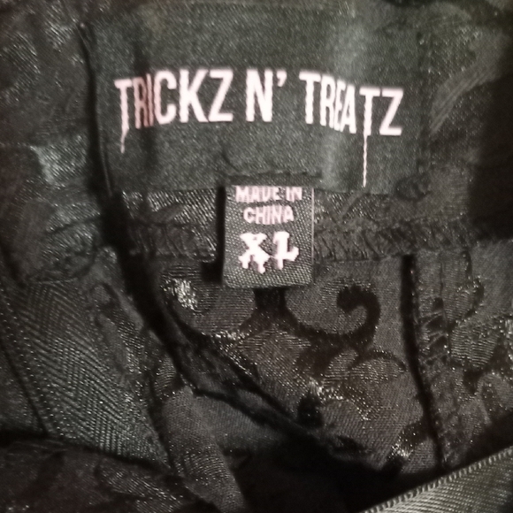 Elegant Black Lace Corset Dress Trickz And Treatz Medium Brand New - Picture 5 of 5